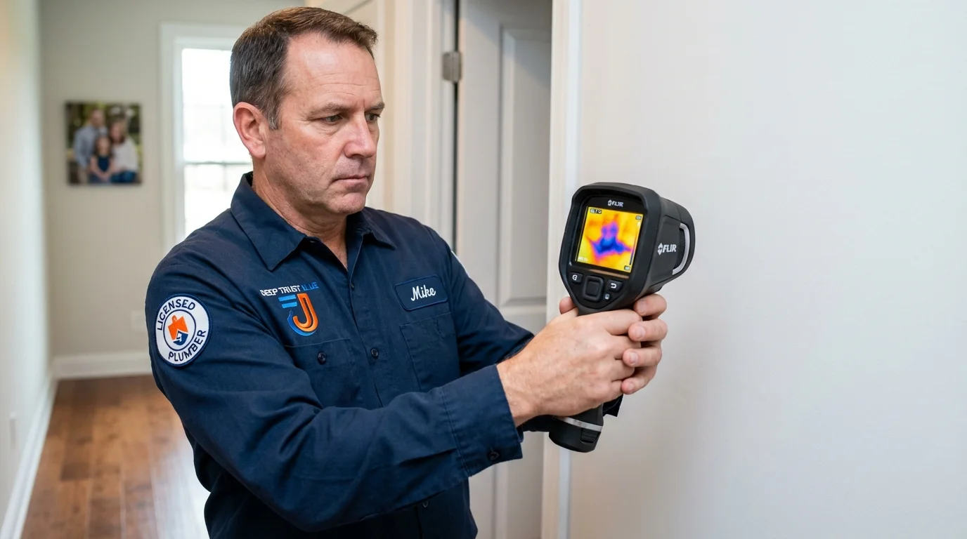 Thermal imaging leak detection by Johns Plumbing LLC in Bradner